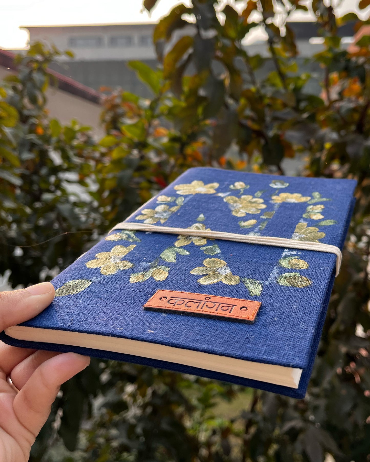 Personalised Initial 'N' Hand Painted Handwoven Diary