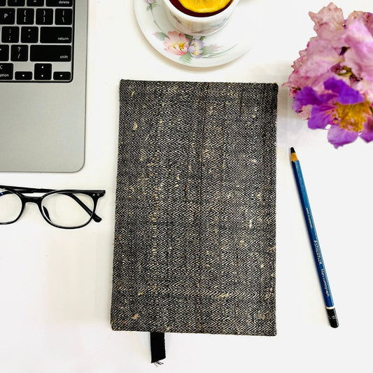 MIDNIGHT- Tassar Silk Handmade Diary