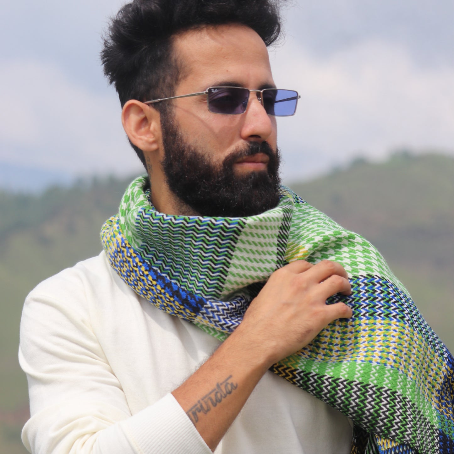 Alpine Breeze Scarf- 100% Merino Wool