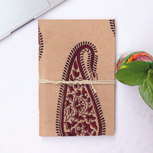 TEARDROP- Bagh Print Handmade Diary