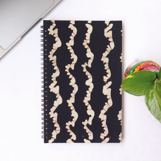 BLACK RACER- Batik Print Handmade Diary