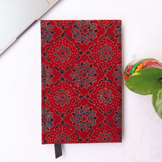 ROSACEOUS- Ajrakh Print Handmade Diary