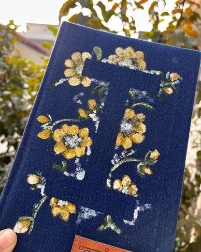 Personalised Initial 'I' Hand Painted Handwoven Diary
