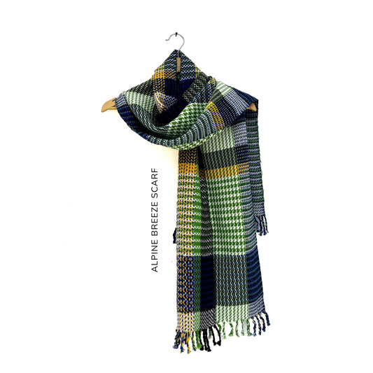 Alpine Breeze Scarf- 100% Merino Wool