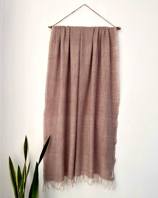 Meadow Brown Merino Wool Shawl