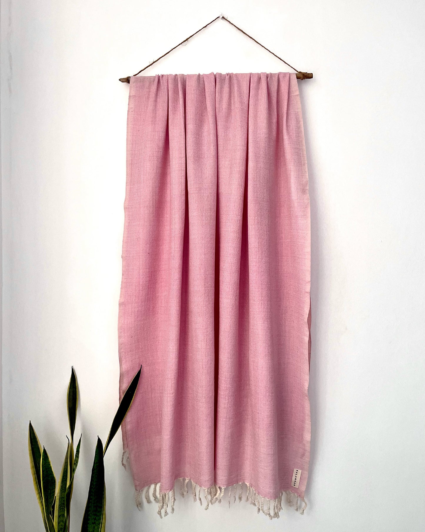 Valley Pink Merino Wool Shawl