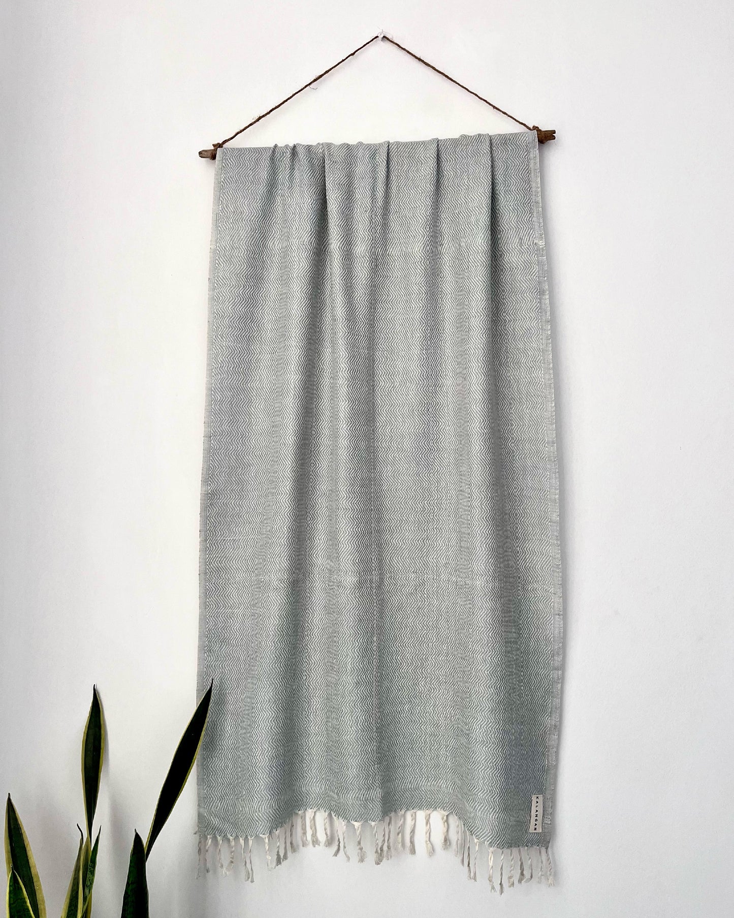 Cloud Blue Handwoven Stole