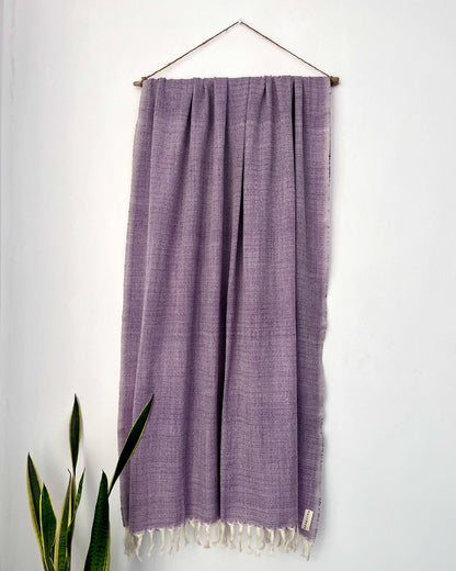 Lavender Sky Merino Wool Shawl