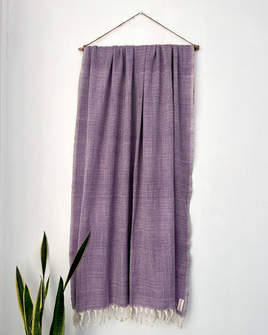 Lavender Sky Merino Wool Shawl