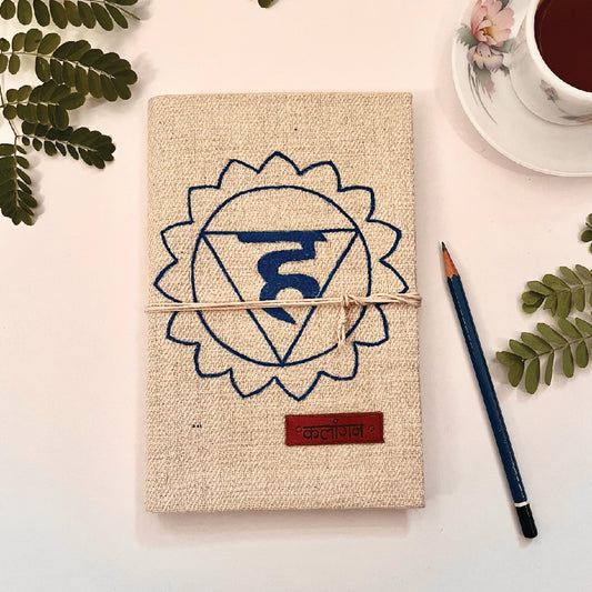 Throat Chakra Healing Diary | Hand-Painted Vishuddha Journal