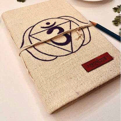 Third-Eye Chakra Healing Diary | Hand-Painted Ajna Journal