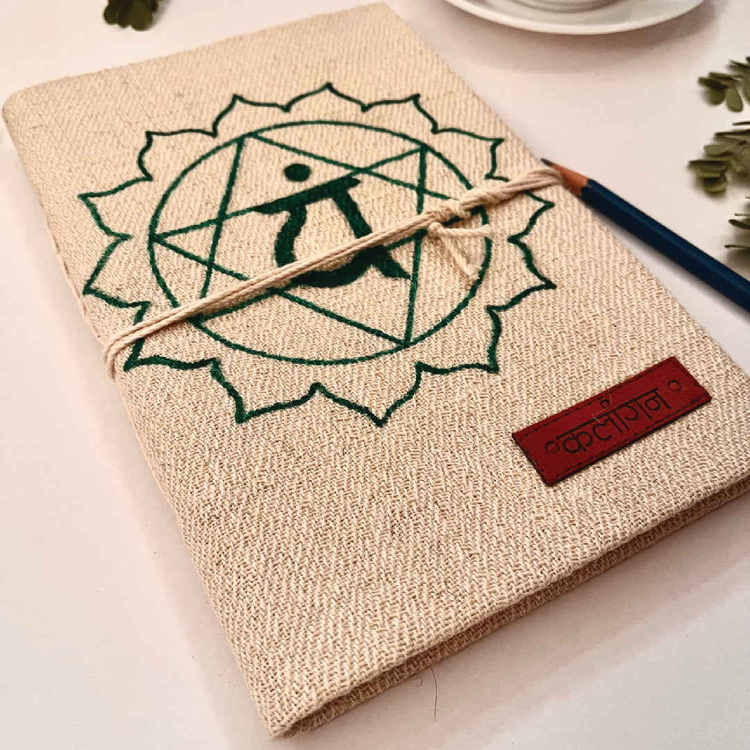 Heart Chakra Healing Diary | Hand-Painted Anahata Journal