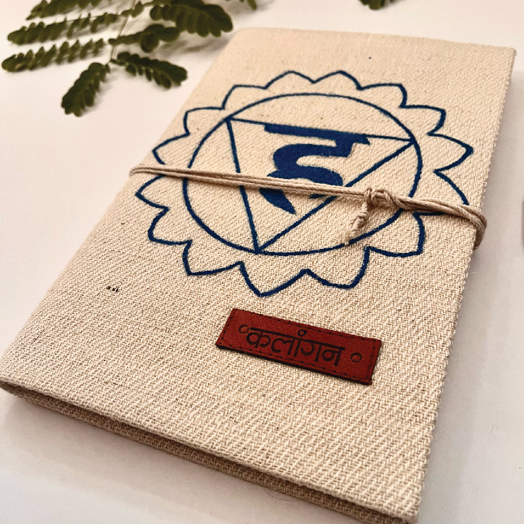 Throat Chakra Healing Diary | Hand-Painted Vishuddha Journal