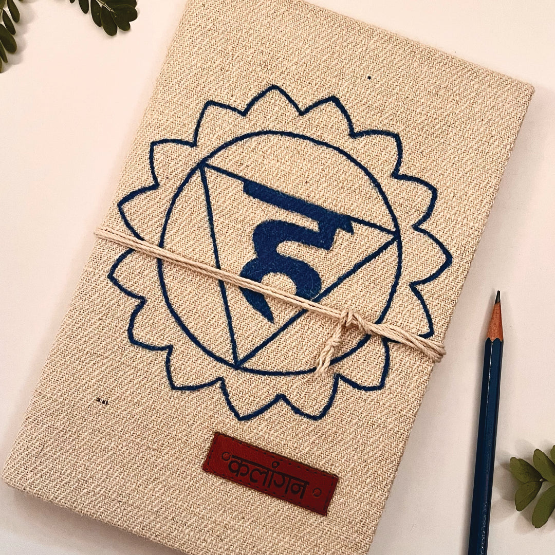 Throat Chakra Healing Diary | Hand-Painted Vishuddha Journal