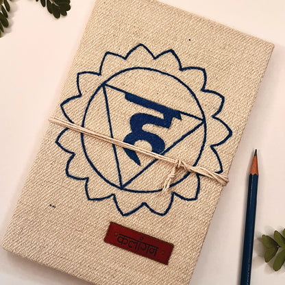 Throat Chakra Healing Diary | Hand-Painted Vishuddha Journal