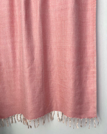 Peach Wave Handwoven Eri Silk Stole