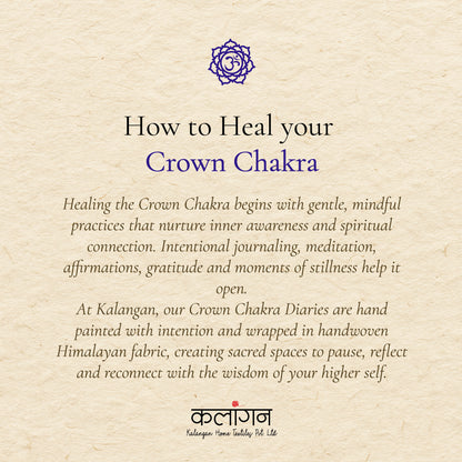 Crown Chakra Healing Diary | Hand-Painted Sahasrara Journal