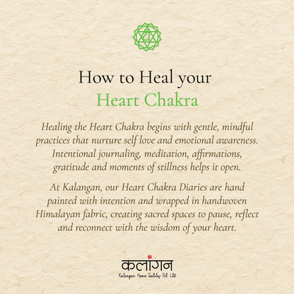 Heart Chakra Healing Diary | Hand-Painted Anahata Journal