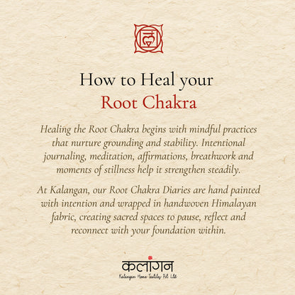 Root Chakra Healing Diary | Hand-Painted Muladhara Journal