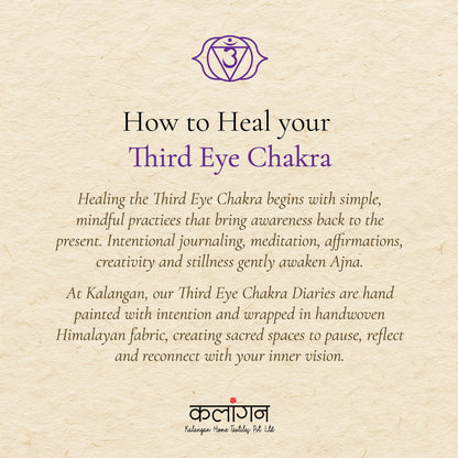 Third-Eye Chakra Healing Diary | Hand-Painted Ajna Journal