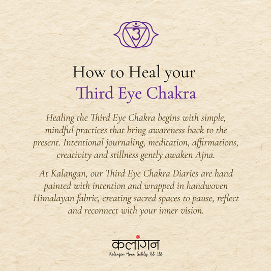 Third-Eye Chakra Healing Diary | Hand-Painted Ajna Journal