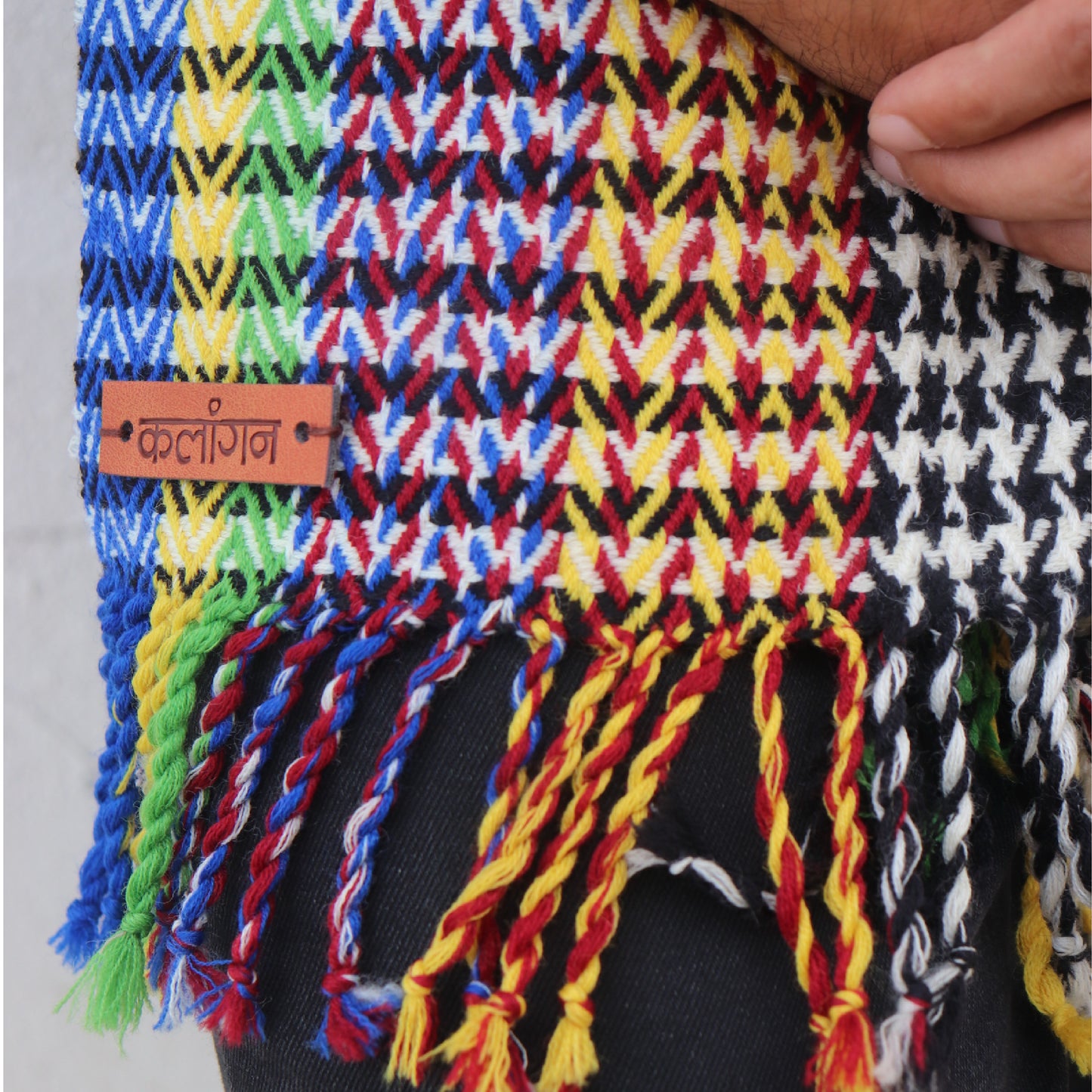 Himalayan Mosaic Scarf- 100% Merino Wool