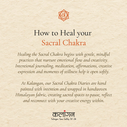 Sacral Chakra Healing Diary | Hand-Painted Svadhisthana Journal