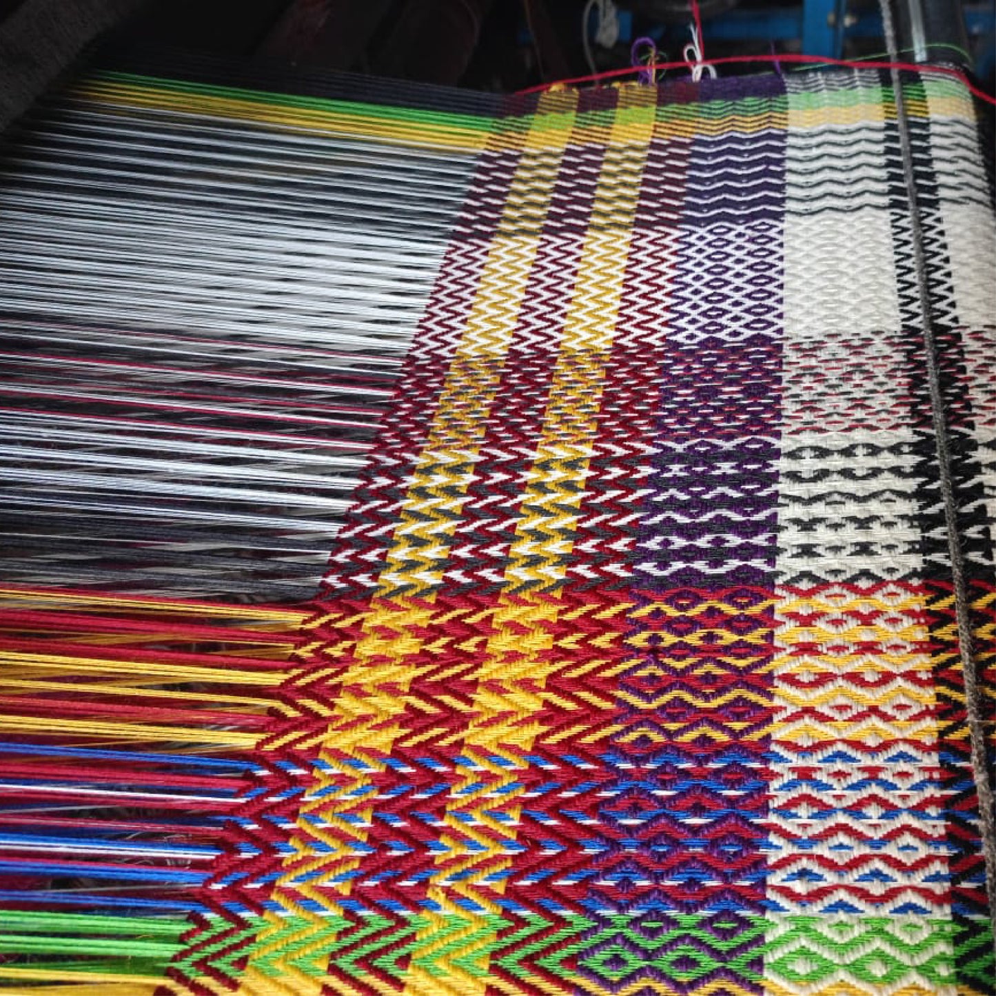 Himalayan Mosaic Scarf- 100% Merino Wool