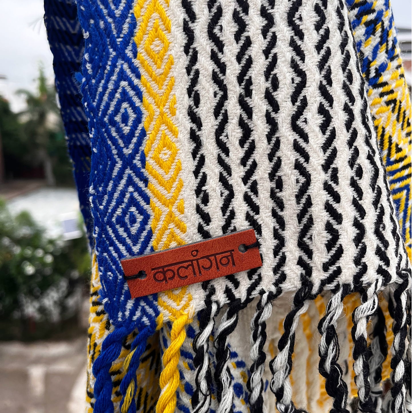 Harvest Grid Scarf- 100% Merino Wool
