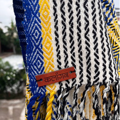 Harvest Grid Scarf- 100% Merino Wool