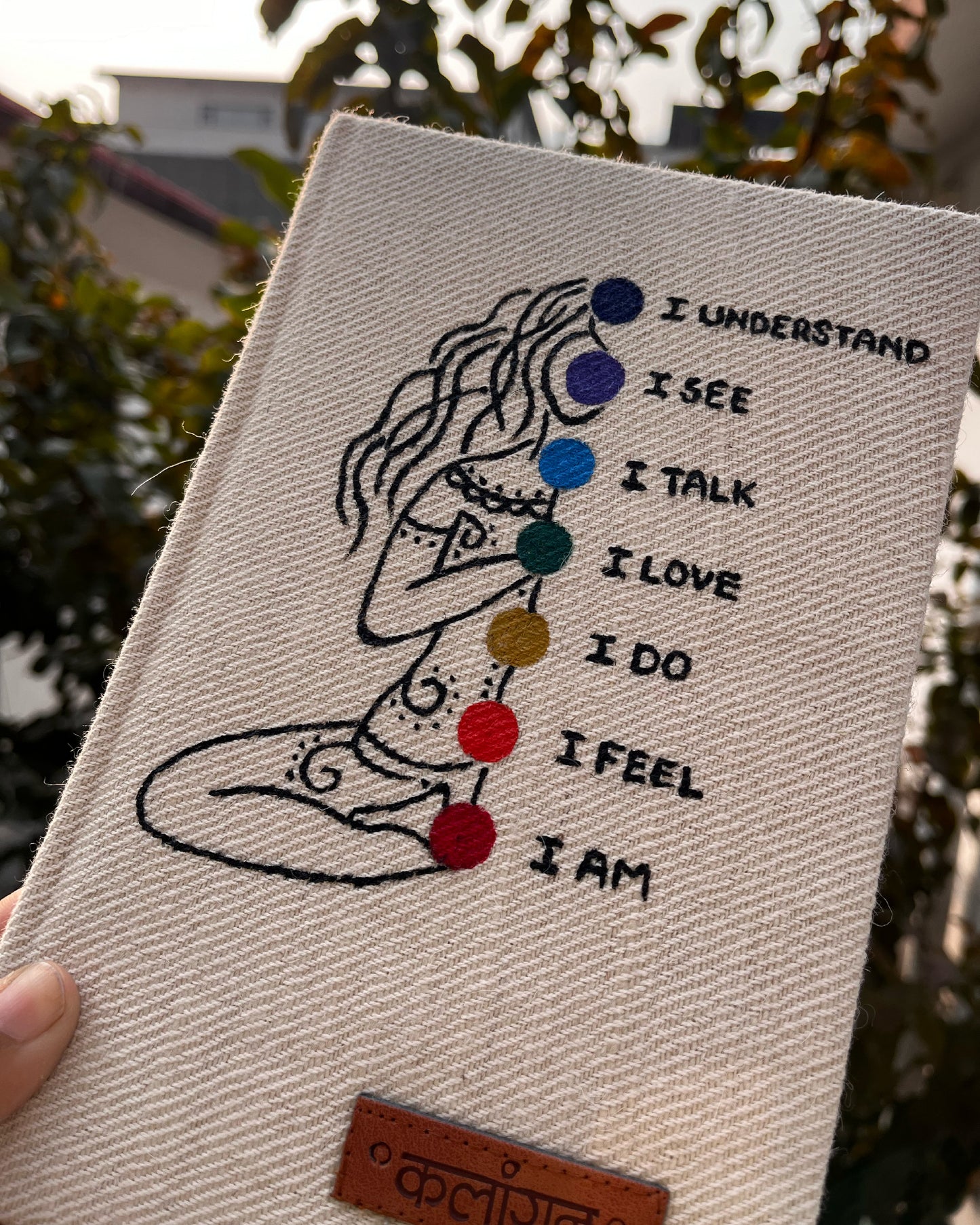 Path of Seven | Hand-Painted Seven Chakra Healing Journal