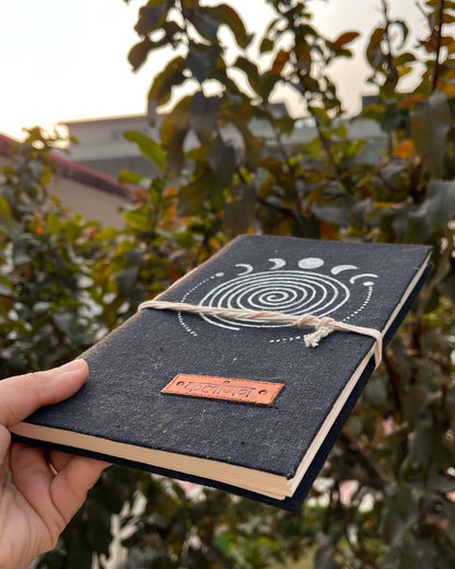 Lunar Spiral | Hand-Painted Mindfulness Journal