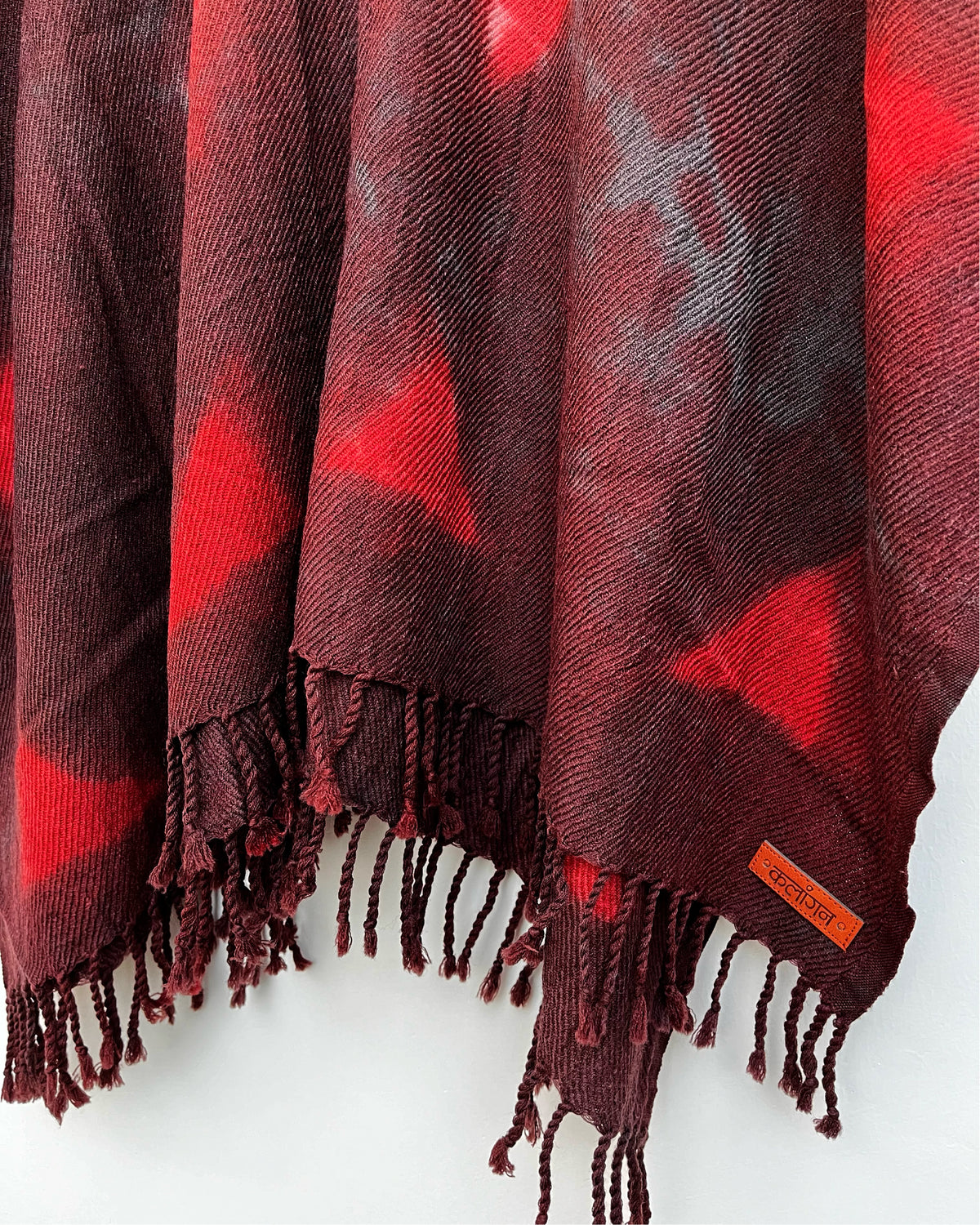 Autumn Earth Merino Wool Tie Dye Kaftan