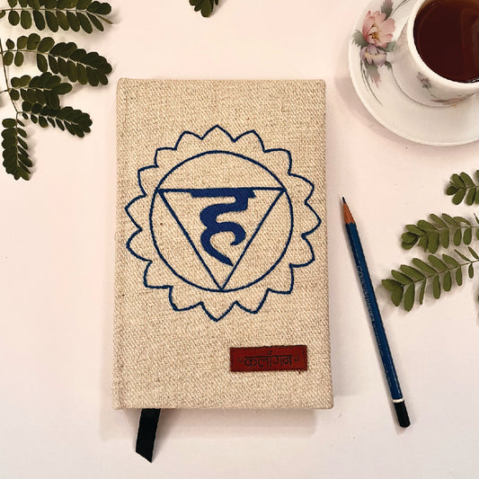 Throat Chakra Healing Diary | Hand-Painted Vishuddha Journal