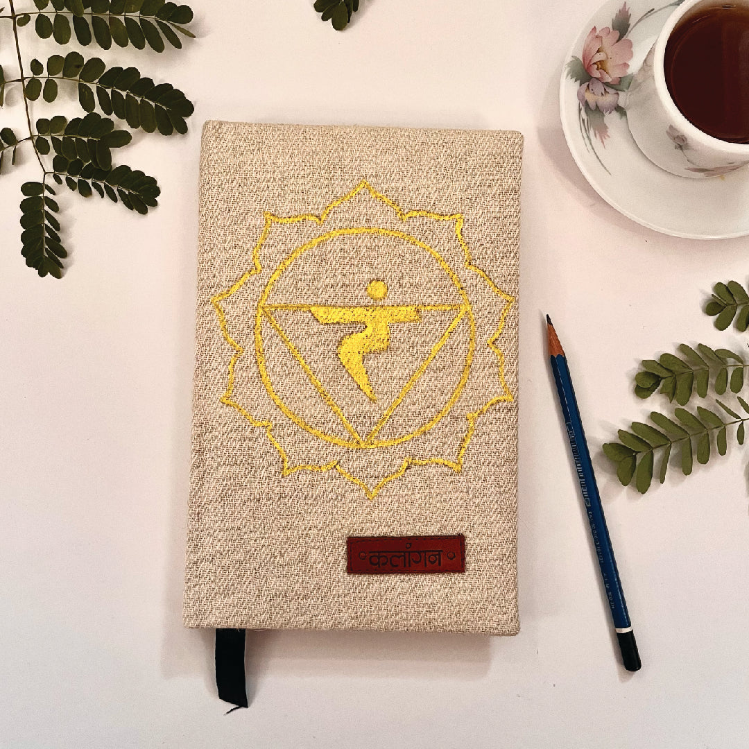 Solar Plexus Chakra Healing Diary | Hand-Painted Manipura Journal