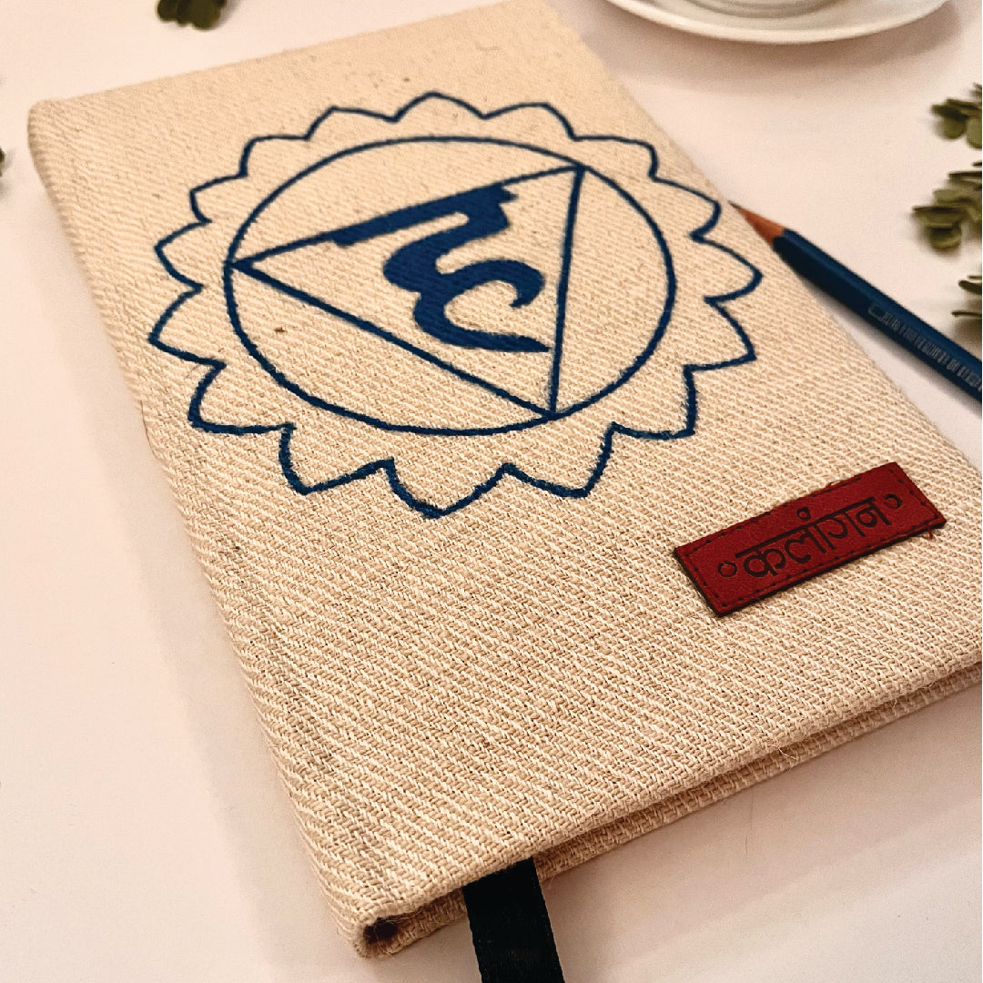 Throat Chakra Healing Diary | Hand-Painted Vishuddha Journal
