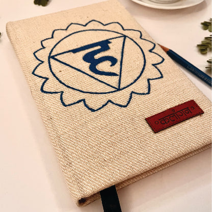 Throat Chakra Healing Diary | Hand-Painted Vishuddha Journal