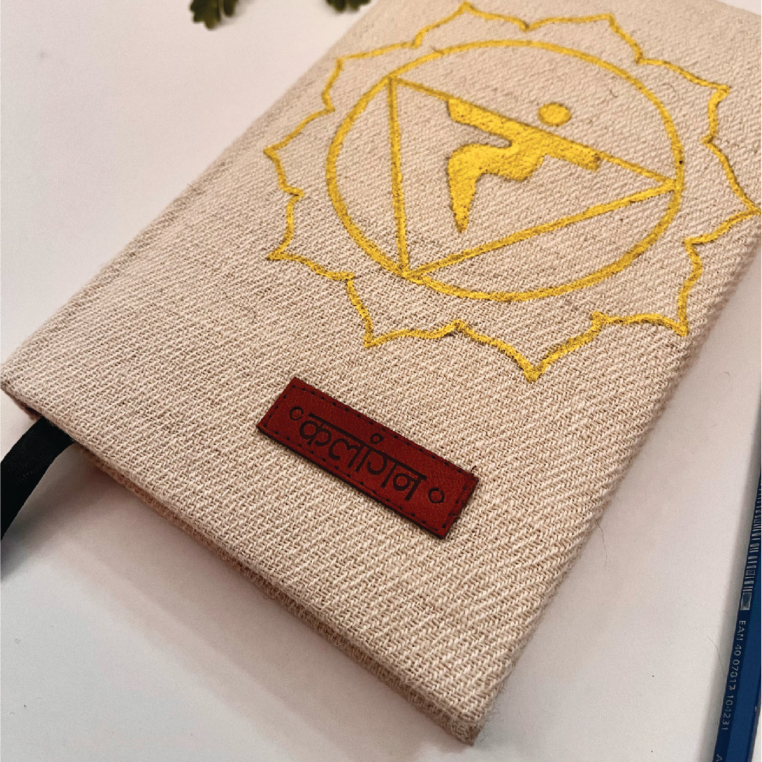 Solar Plexus Chakra Healing Diary | Hand-Painted Manipura Journal