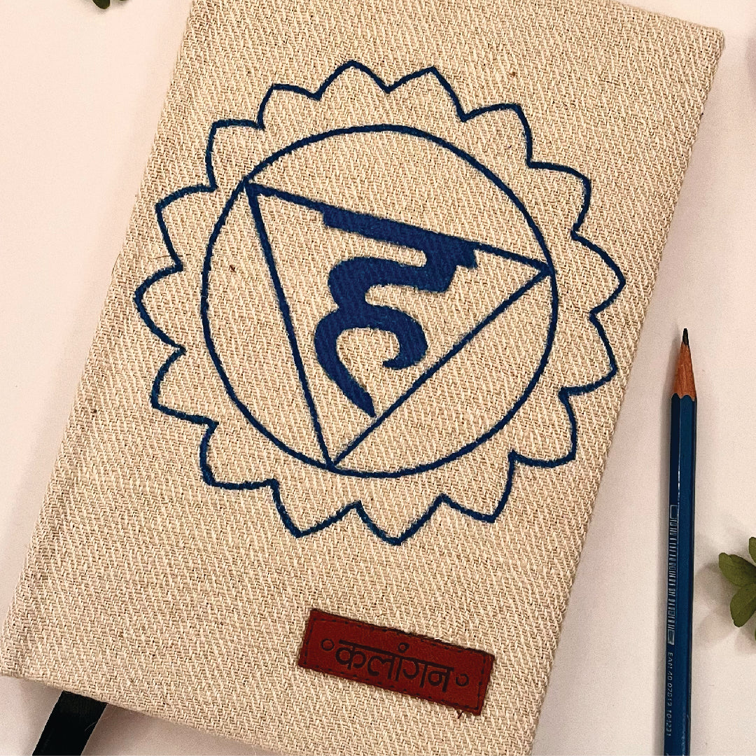Throat Chakra Healing Diary | Hand-Painted Vishuddha Journal