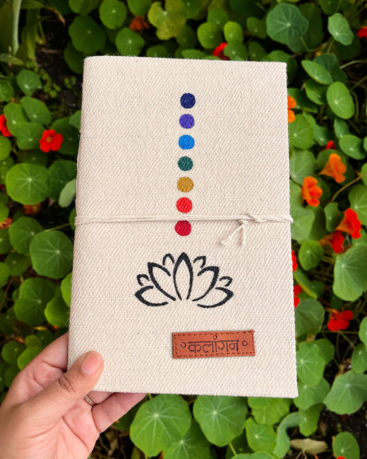 Lotus Of Alignment | Hand-Painted Seven Chakra Healing Journal