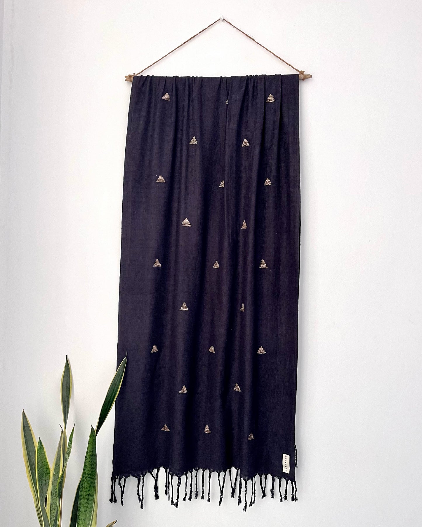 Twilight Booti Handwoven Eri Silk Stole